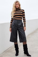 Mixed Brands - Shorts vegan leather FL9699SYP - Black