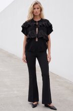 Mixed Brands - Frill Cardigan BWC96619 - Black