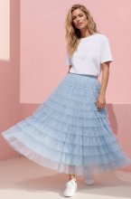 Mixed Brands - Frill Skirt J12820 - Blue