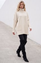 Mixed Brands - Oversized Sweater Dress 2656 - Ecru