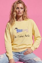 Mixed Brands - Sweater Je Taime Paris 690384-6 - Yellow