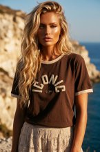 Mixed Brands - Iconic Retro Tshirt SS1032 - Brown