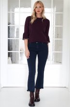 Mixed Brands - Jeans with raw hem 6826 - Blue