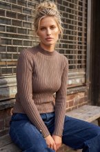 Mixed Brands - Longsleeve top with buttons LR095701 - Champagne