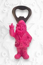 Mixed Brands - Santa Bottle Opener - Pink