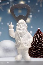 Mixed Brands - Santa Bottle Opener - White