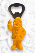 Mixed Brands - Santa Bottle Opener - Yellow