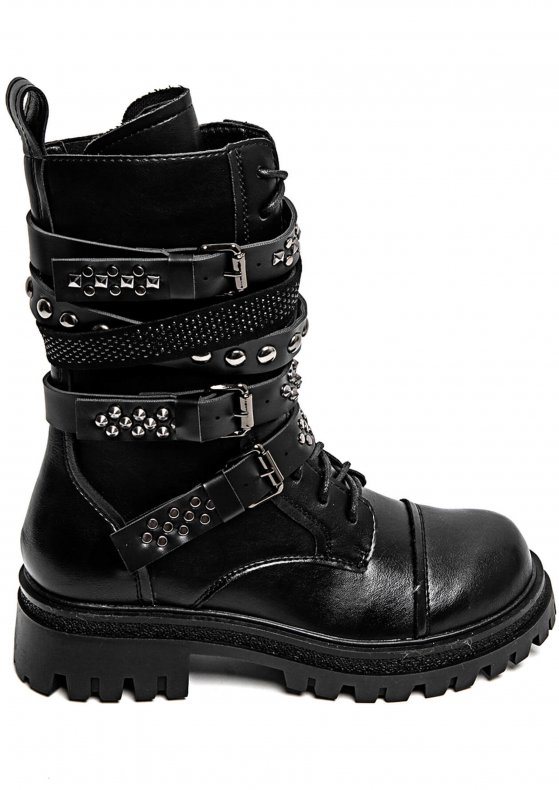 Mixed Brands - Boot with Studs 7668A - Black
