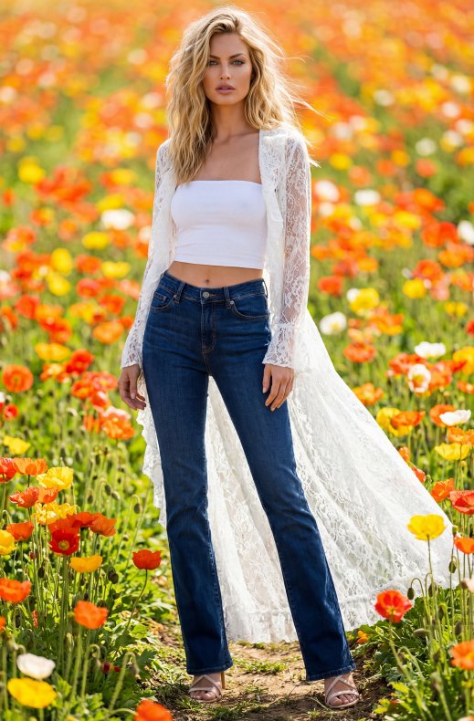 7 For All Mankind - Bootcut Jeans CU030C42 - Dark Blue