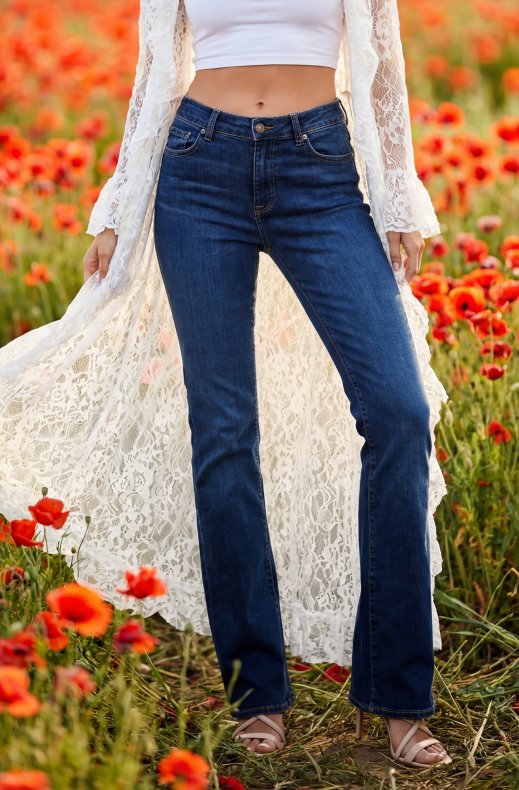 7 For All Mankind - Bootcut Jeans CU030C42 - Dark Blue