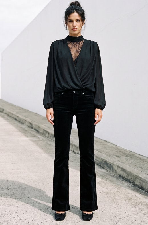 7 For All Mankind - 7U4X1F35-21E The Leggy Bootcut - Velvet Black