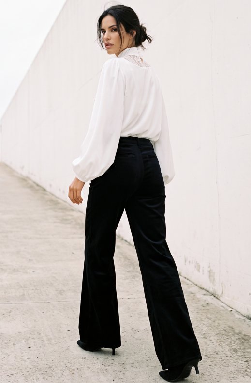 7 For All Mankind - 7UG20F35-21E Lotta - Velvet Black with Chino Pocket