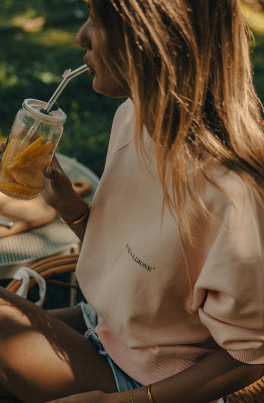Acqua Limone - Cropped Ivy Sweater - Peach