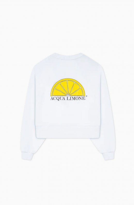 Acqua Limone - Cropped Ivy Sweater - White