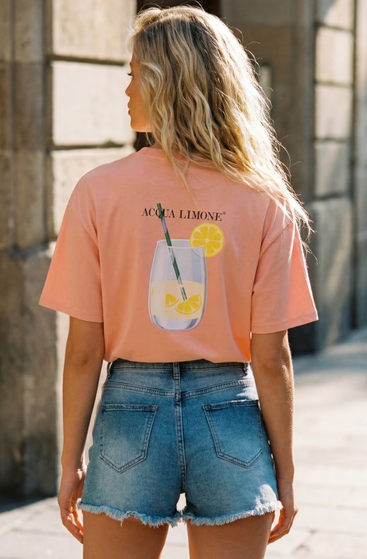Acqua Limone - Heavy Tee Lemonade - Peach