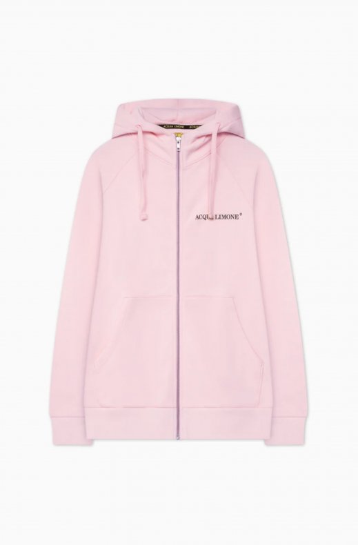 Acqua Limone - Washed Zip Hoodie - Pale Pink