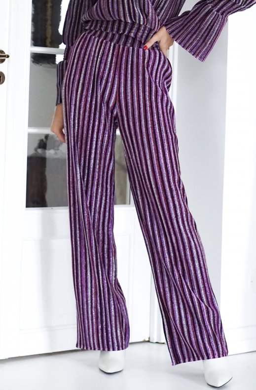 AÉRYNE - Karen Trousers Multi Purple