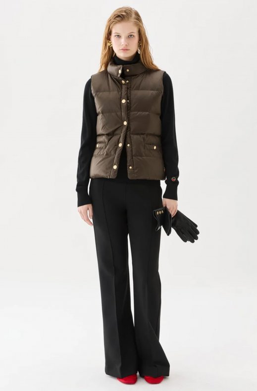 Busnel - Amy Down Vest - Brown