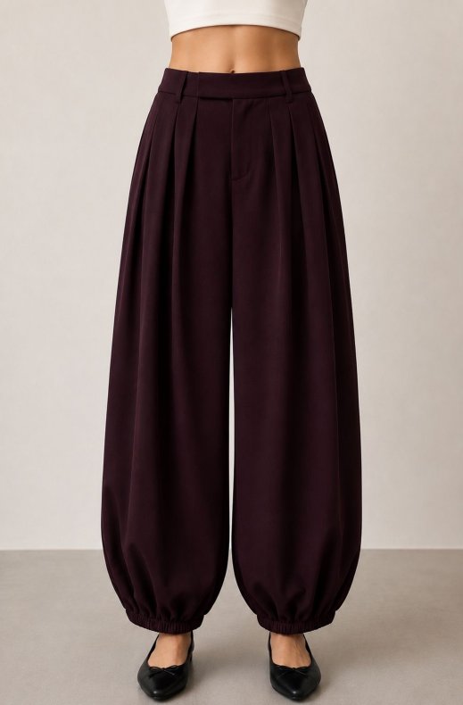 Mixed Brands - Balloon pant JM33623 - Burgundy