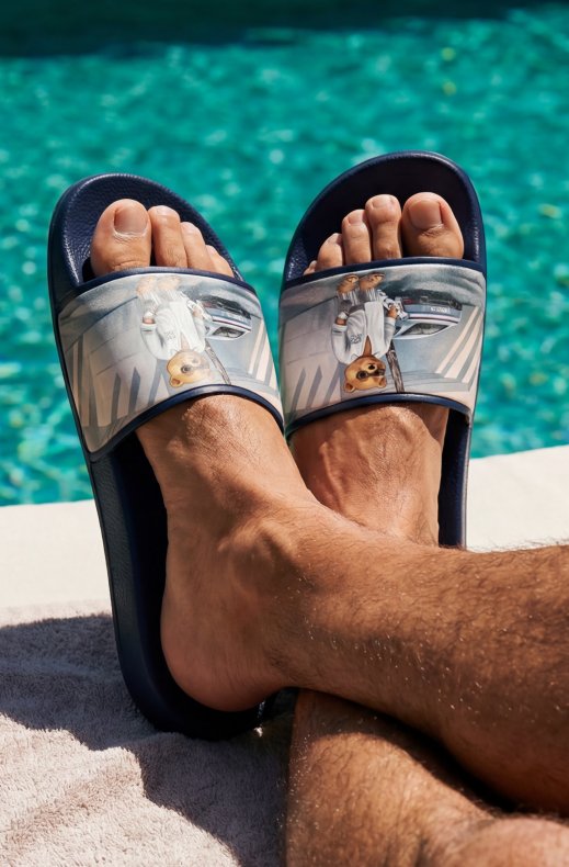 Baron Filou - Slippers Filou CLXVIII - Navy Blue