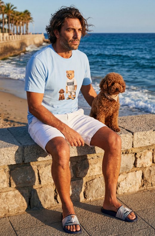 Baron Filou - T-Shirt Filou CLXV - Light Blue