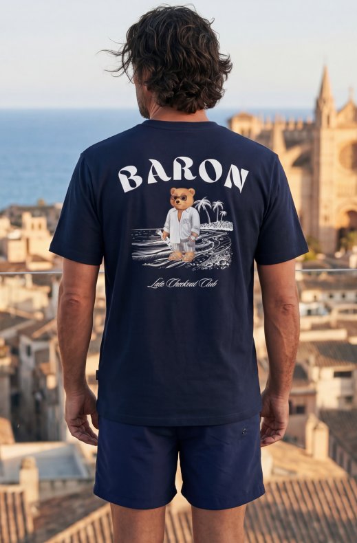 Baron Filou - Backprint T-Shirt Filou CLXVIII - Navy Blue
