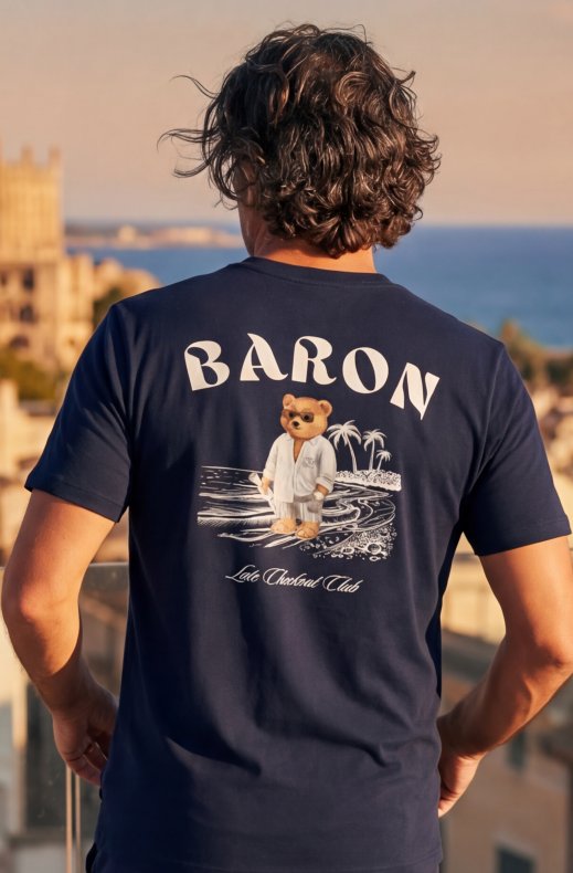 Baron Filou - Backprint T-Shirt Filou CLXVIII - Navy Blue
