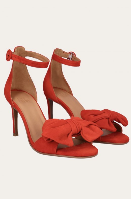 Billi Bi - Pumps med rosett - 4704 - Orange Suede