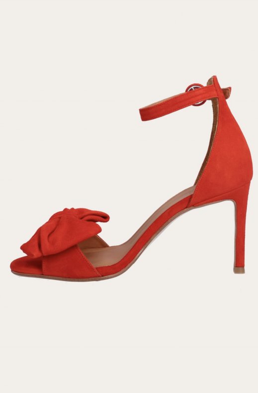 Billi Bi - Pumps med rosett - 4704 - Orange Suede