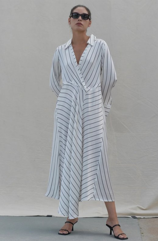 Birgitte Herskind - Geraldine Dress Small Stripe BW