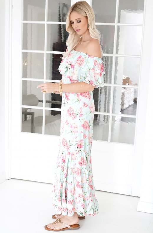 Blond Hour - Bella Dress - Pink Flower