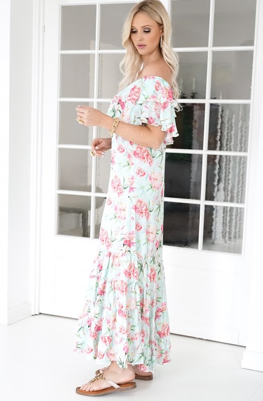 Blond Hour - Bella Dress - Pink Flower