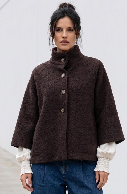 Blond Hour - Bellini Boucle Jacket - Brown