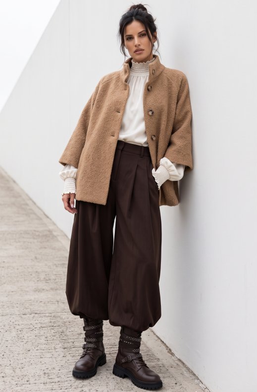Blond Hour - Bellini Boucle Jacket - Camel