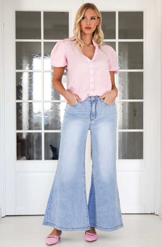 Blond Hour - Bloom Linen Blouse - Confetti