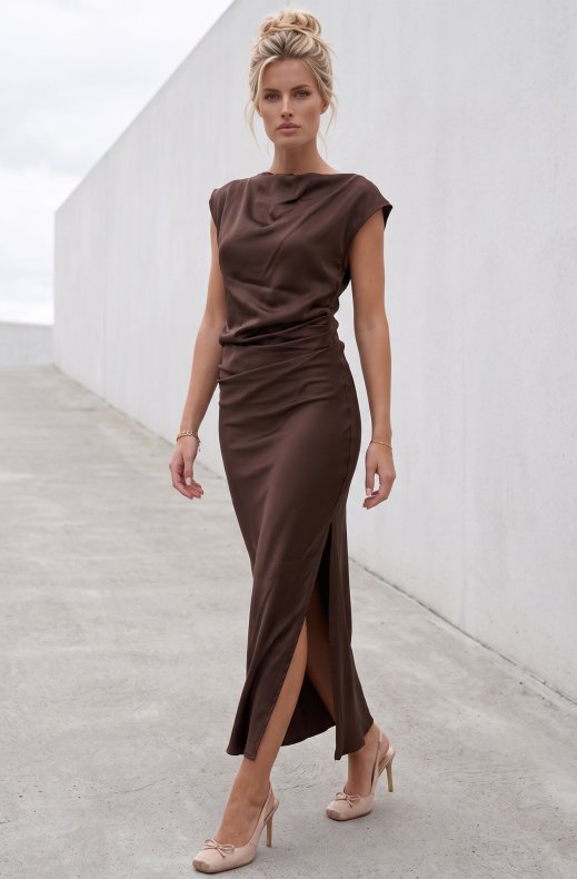 Blond Hour - Cascata Dress - Brown