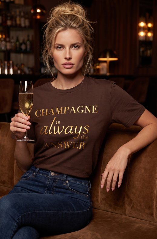 Blond Hour - Champagne Tshirt - Brown/Gold