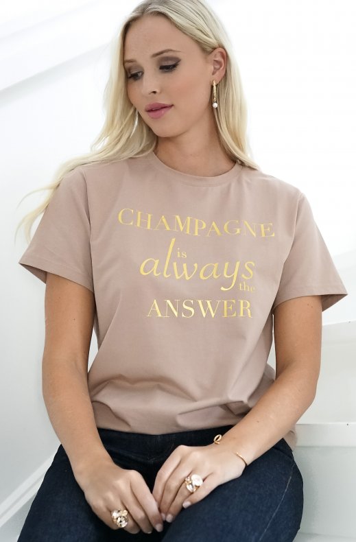 Blond Hour - Champagne T-shirt Taupe