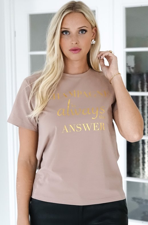 Blond Hour - Champagne T-shirt Taupe