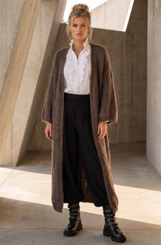 Blond Hour - Lodge Cardigan - Taupe