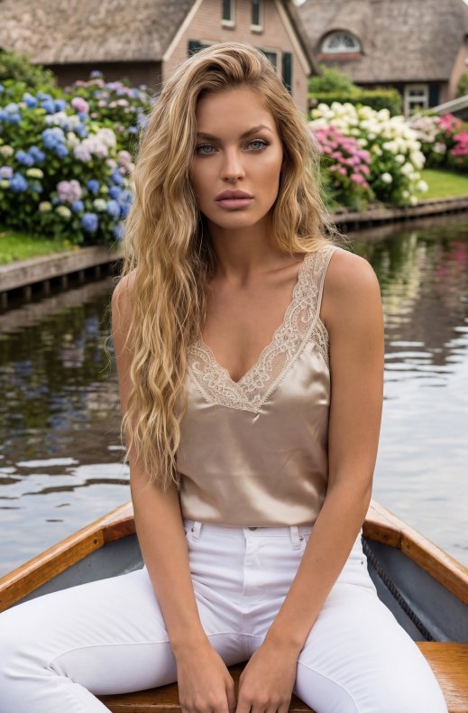 Blond Hour - The perfect lace tank top - Champagne