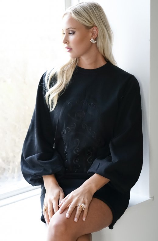 Blond Hour - Protected Sweatshirt Dress - Black