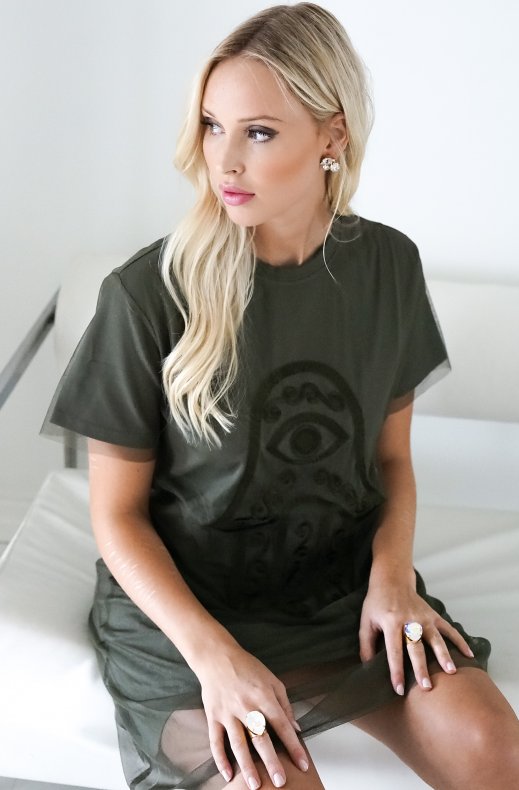 Blond Hour - Protected Tshirt Dress - Olive