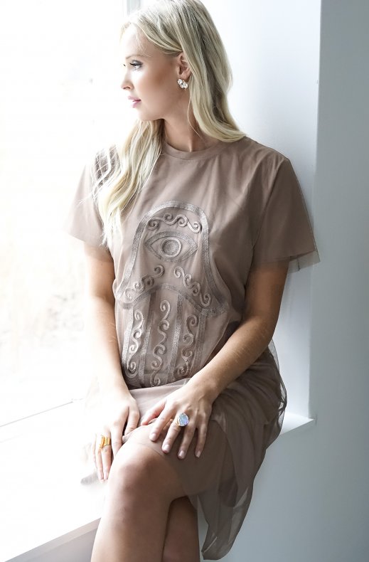 Blond Hour - Protected Tshirt Dress - Taupe