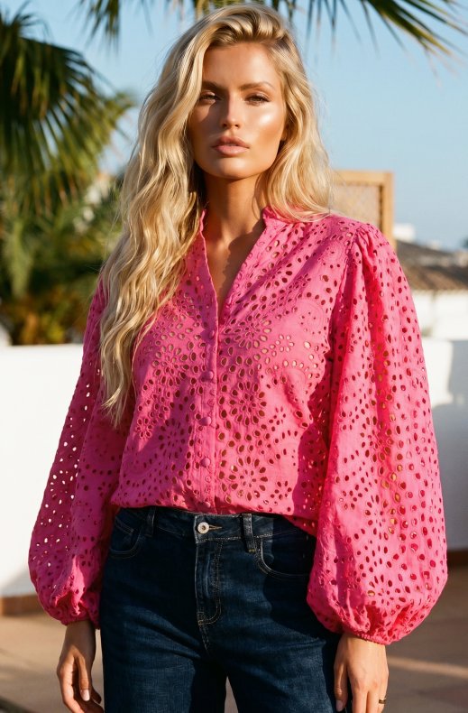 Blond Hour - Refined Blouse - Cerise