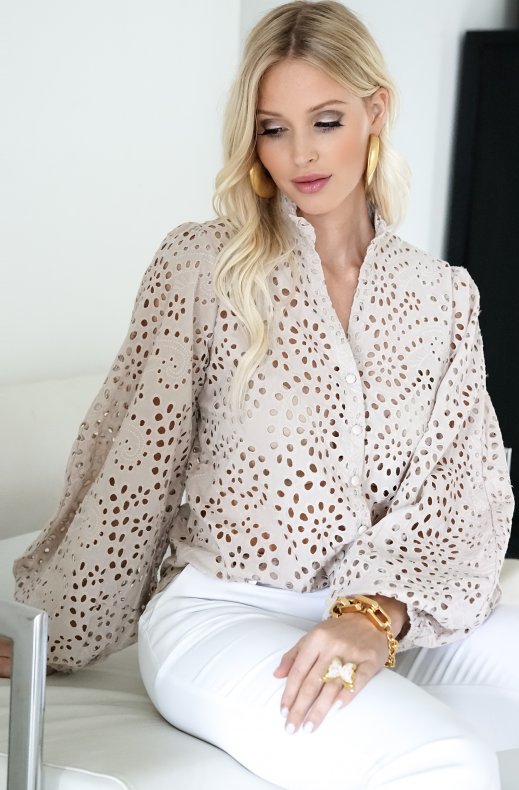 Blond Hour - Refined Blouse - Sand