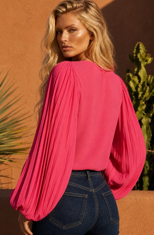 Blond Hour - Riviera Blouse - Cerise