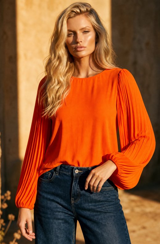 Blond Hour - Riviera Blouse - Orange