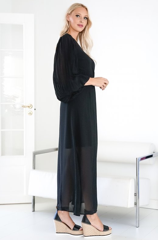 Blond Hour - Riviera Maxi Wrap Dress - Black