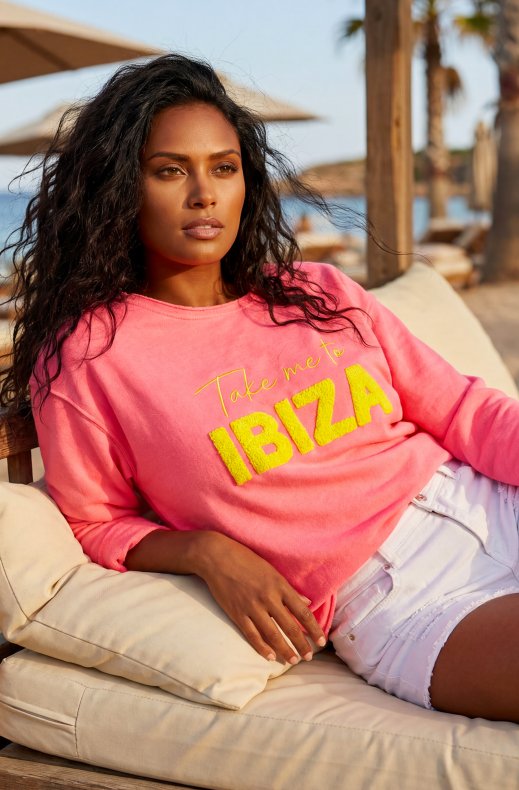 Blond Hour - Take me to Ibiza Sweater - Fuschia